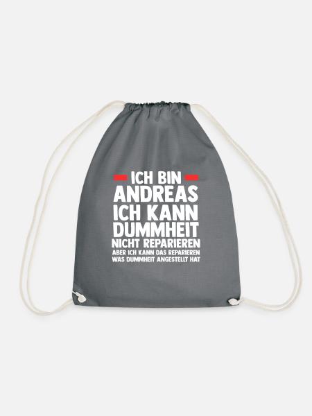 Andreas - Turnbeutel - Grau