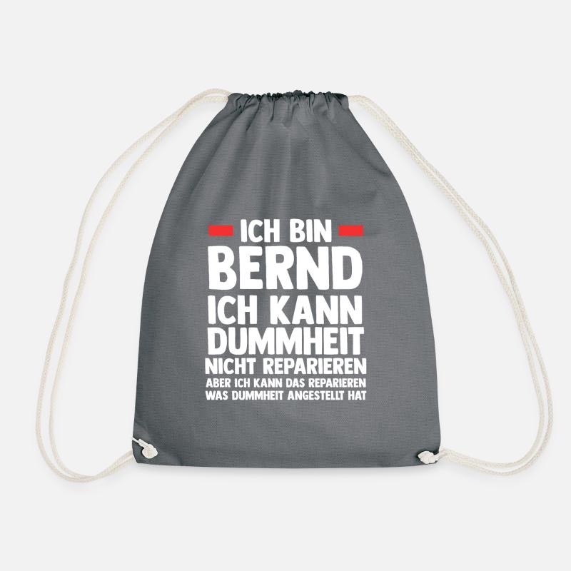 Bernd - Turnbeutel - Grau