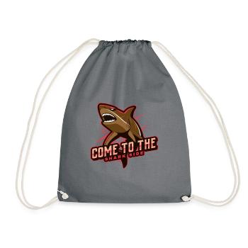 come to the shark side - Drawstring Bag - grey - Front