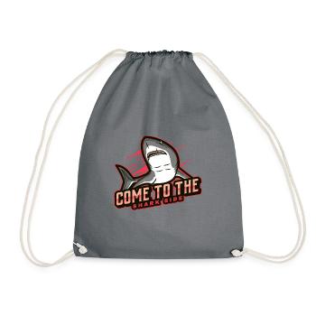 come to the shark side - Drawstring Bag - grey - Front