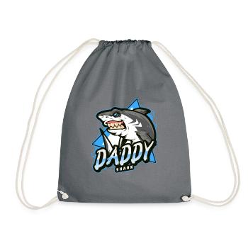 Papa Haifisch - Turnbeutel - Grau - Vorne
