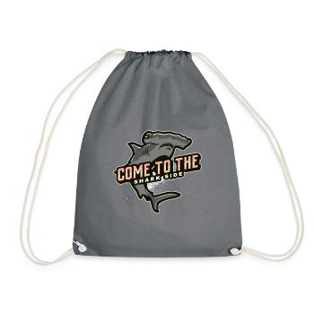 come to the shark side - Drawstring Bag - grey - Front