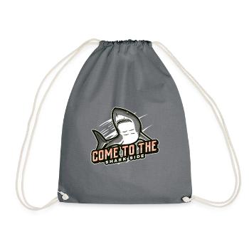 come to the shark side - Drawstring Bag - grey - Front