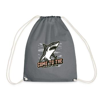come to the shark side - Drawstring Bag - grey - Front
