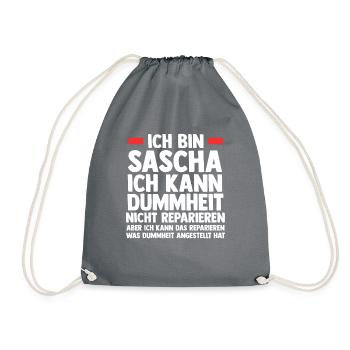 Sascha - Turnbeutel - Grau - Vorne