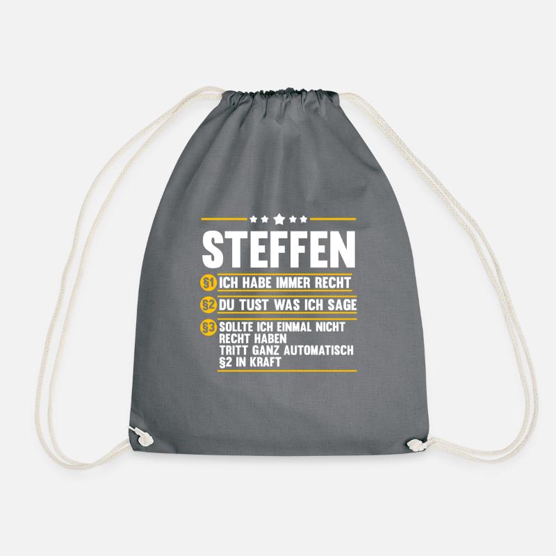 Steffen - Turnbeutel - Grau
