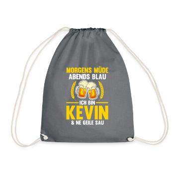 Kevin - Turnbeutel - Grau - Vorne