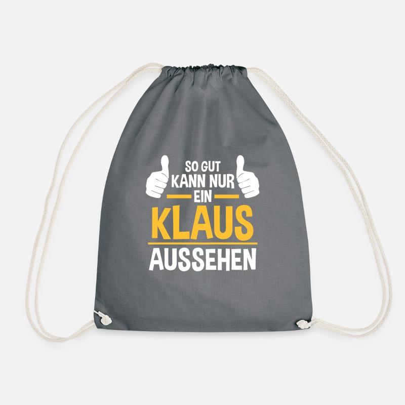 Klaus - Turnbeutel - Grau
