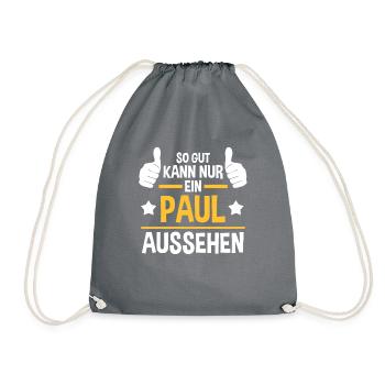 Paul - Turnbeutel - Grau - Vorne