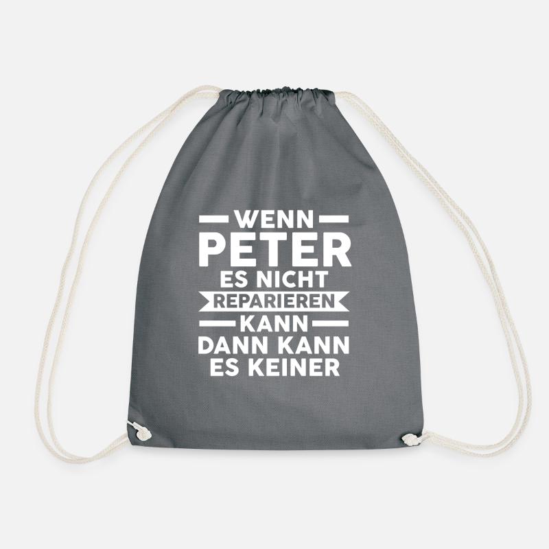 Peter - Turnbeutel - Grau
