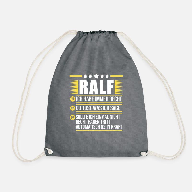 Ralf - Turnbeutel - Grau