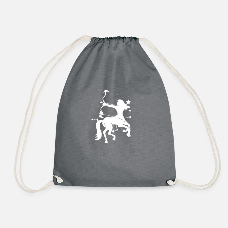 Sternzeichen Schütze Symbol - Turnbeutel - Grau