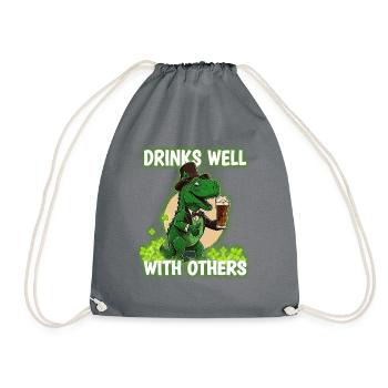 St Paddys St Patricksday St Patrick Day - Turnbeutel - Grau - Vorne