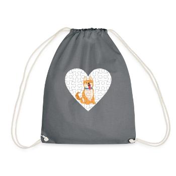 Aktia - Drawstring Bag - grey - Front