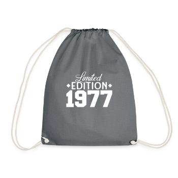 Vintage 1977 Retro Bitrthday Edition Limitée - Sac de sport léger - gris - Devant