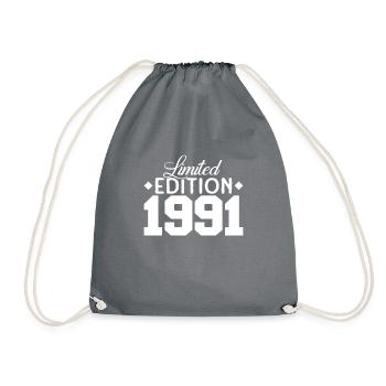 Vintage 1991 Retro Bitrthday Edition Limitée - Sac de sport léger - gris - Devant