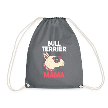 Chien Bull Terrier Maman - Sac de sport léger - gris - Devant