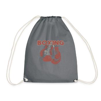 Boxe J’avais frappé ça Gants de boxe Artistes martiaux - Sac de sport léger - gris - Devant