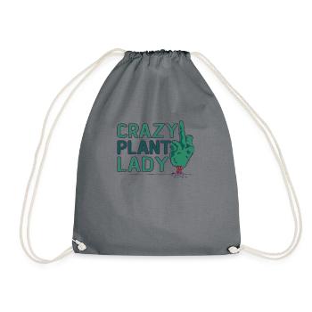 Embrassez votre amour des plantes Crazy Plant - Sac de sport léger - gris - Devant
