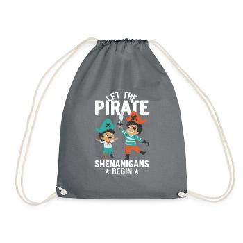Die Piraten -Shenanigans Crossbones Freeboter - Turnbeutel - Grau - Vorne