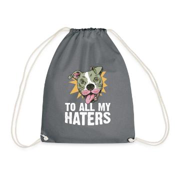 Pit Bull Bulldog Terrier Chien Amoureux des Chiens - Sac de sport léger - gris - Devant