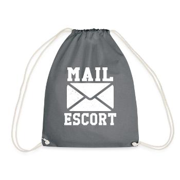 Postman Postal service provider Postman - Drawstring Bag - grey - Front