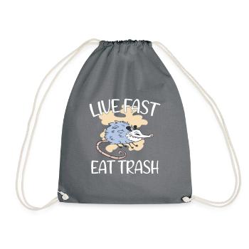 Opossum poubelle Opossum Rétro - Sac de sport léger - gris - Devant