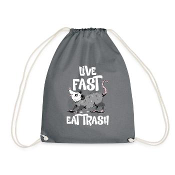 Opossum poubelle Opossum Rétro - Sac de sport léger - gris - Devant
