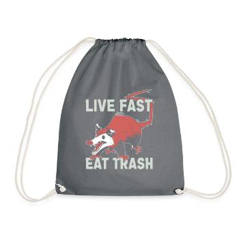 Opossum poubelle Opossum Rétro - Sac de sport léger - gris - Devant