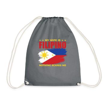 Ma femme est originaire des Philippines - Sac de sport léger - gris - Devant
