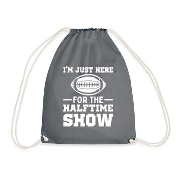 Football Je ne suis là que pour le spectacle de la mi-temps - Sac de sport léger - gris - Devant