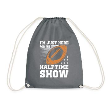 Football Je ne suis là que pour le spectacle de la mi-temps - Sac de sport léger - gris - Devant