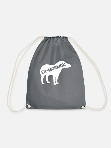 Ex-Mormonen-Tapirpferd LDS Exmo - Turnbeutel - Grau