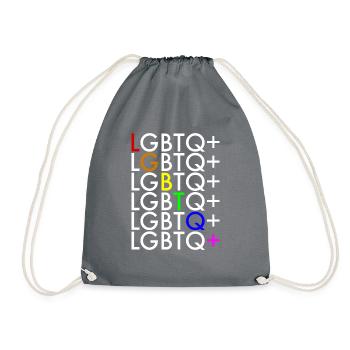 LGBTQ+ - Turnbeutel - Grau - Vorne
