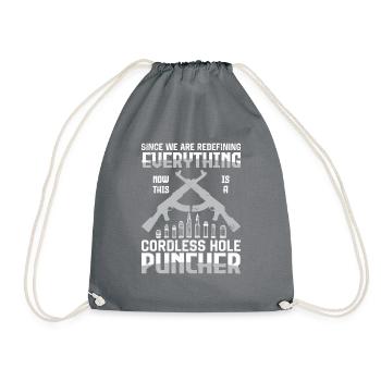 Ceci est un perforateur de trou sans fil - Sac de sport léger - gris - Devant