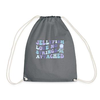 Méduses Méduses Ocean Sea Life Motif - Sac de sport léger - gris - Devant