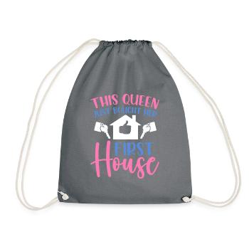 La reine achète un propriétaire de maison - Sac de sport léger - gris - Devant