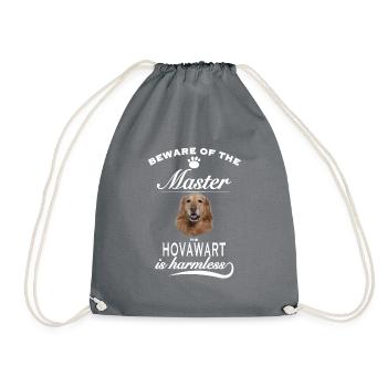 Beware of the master, harmless Hovawart - Turnbeutel - Grau - Vorne