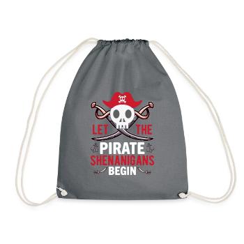 Piraten - Spielereien Crossbones Freebooter - Drawstring Bag - grey - Front