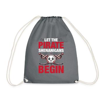 Piraten - Spielereien Crossbones Freebooter - Drawstring Bag - grey - Front