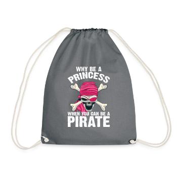 Pourquoi être une princesse quand Pirate Girl - Sac de sport léger - gris - Devant