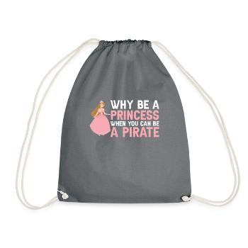 Pourquoi être une princesse quand Pirate Girl - Sac de sport léger - gris - Devant