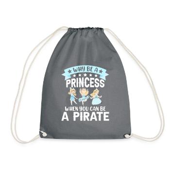 Pourquoi être une princesse quand Pirate Girl - Sac de sport léger - gris - Devant