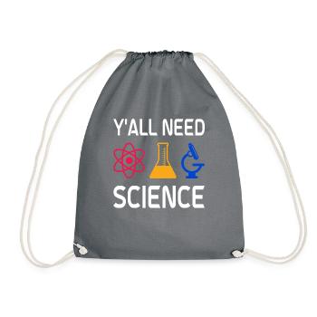 Scientist, physicist, chemist, teacher - Drawstring Bag - grey - Front