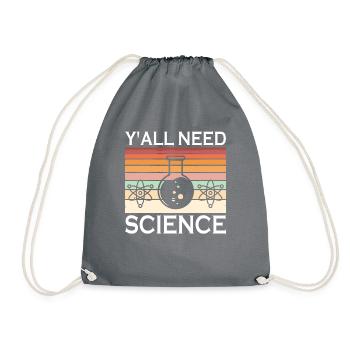 Scientist, physicist, chemist, teacher - Drawstring Bag - grey - Front