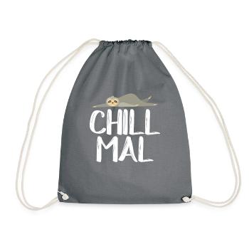 Chill Mal - Turnbeutel - Grau - Vorne