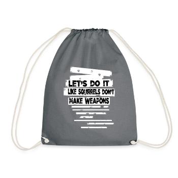 Dictons verts Signe de la paix Citation d’anniversaire Coeur de geek - Sac de sport léger - gris - Devant