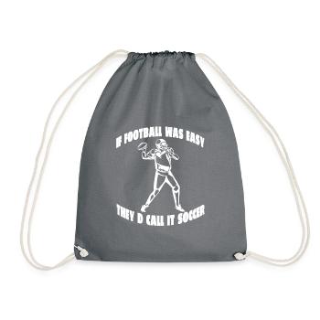 Joueur de football américain Entraîneur de football américain - Sac de sport léger - gris - Devant