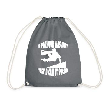 Parkour Runner Parkour Runner Gift Extreme Sports - Drawstring Bag - grey - Front