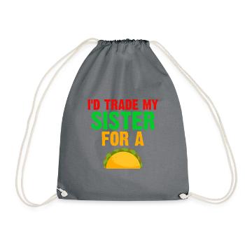 Cinco De May Outfit Taco Mexicain - Sac de sport léger - gris - Devant